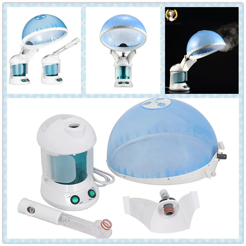 Face Hair Steamer Machine Humidifier Hot Nano Mist Sprayer Facial Ozone Vaporizer Hair Moisturizing Hydration Home Salon Steamer