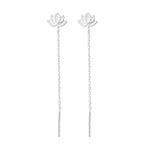 925 Silver Earring For Women Long Tassel Earrings Ear Line pendientes Fashion Zircon Star Drop Earrings