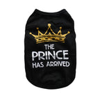 Summer Pet T-shirt Puppy Dog Clothes Crown Princess Letter Printed Cat Vest Cotton T Shirt Pug Chihuahua Costumes for Small Dogs