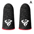 2pcs Fingertip Sleeve Esports Gloves For PUBG Gamer Sweatproof Anti-slip Touch Screen Hand Grip Finger Cot Gaming Finger Cover