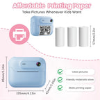 S8 Instant Print Camera for Children 1300mAh Kids Camere Printer 1080P HD Digital Camera for Girls Boys Birthday Gifts Lootquake LLC