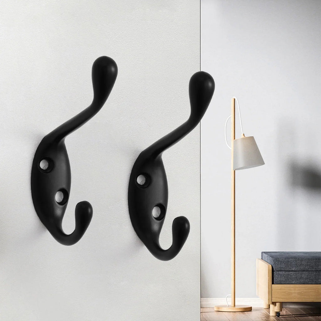 SARIHOSY 1/5Pcs Coat Towel Hook for Bathroom Hook Home Storage Wall Hooks Bathroom Kitchen Accessories Wall Hanger Lootquake LLC