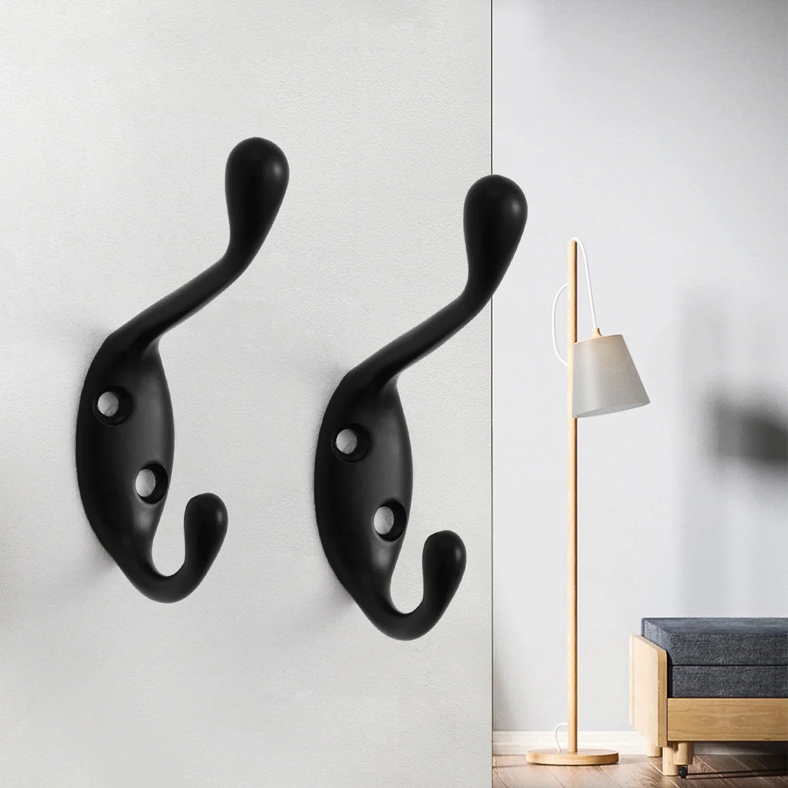 SARIHOSY 1/5Pcs Coat Towel Hook for Bathroom Hook Home Storage Wall Hooks Bathroom Kitchen Accessories Wall Hanger Lootquake LLC