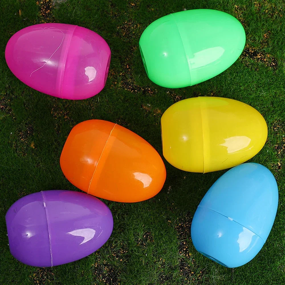20/10PCS Colorful Easter Eggs Fillable Plastic Eggs Creative Easter Gift Box Children's Toys Wedding Birthday Party Decoration Lootquake LLC