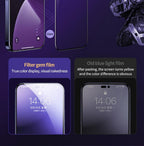 40D High Quality Full Cover Screen Protector For iPhone 14 13 12 11 PRO MAX Tempered Glass For Iphone XS XR X14 13 12 Mini Plus  Tempered Glass Screen Protector Compatible For iPhone Stevvex