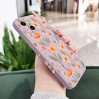 Brilliant Flowers Phone Case For iPhone 14 13 Pro Max Mini Cute Multicolored Flowers Pattern Cover Slim Silicone Shockproof Bumper Back Cover Stevvex