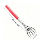 Stainless Steel Adjustable Massage and Tickle Relief Back Portable Rubber Handle Extendable Telescoping Itch Stick Health Care
