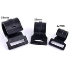 I.D 8/12/16/19mm Black Plastic Pipe Connector DIY Shelf Water Tube Joint Tent Fixed Connector Tee Four Way Elbow Straight Joint