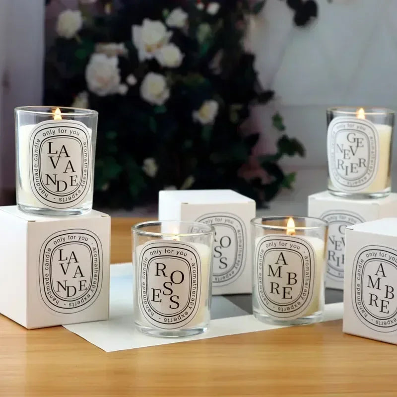 Romantic Transparent Scented Fragrance Candle Light Gift Scented Aromatic Candles Guest Gift Candles Wedding Candles Candle Jar Lootquake LLC