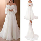 Party Dress Breathable Maxi Dress Lightweight Slim  Sexy White Elegant long Dress
