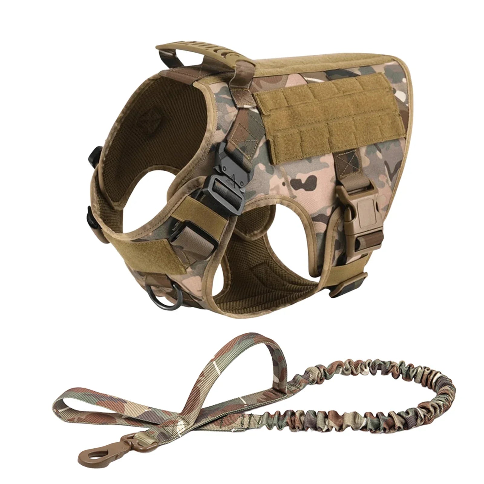 Ultimate Explorer Tactical Dog Harness & Leash Set Fashioned Furbabies
