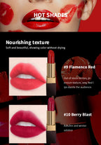 CHARMACY 6 Colors Luxury Velvet Nude Moisturize Lipstick Long Lasting Easy to Wear Korean LipStick for Women Makeup Cosmetic Lootquake LLC