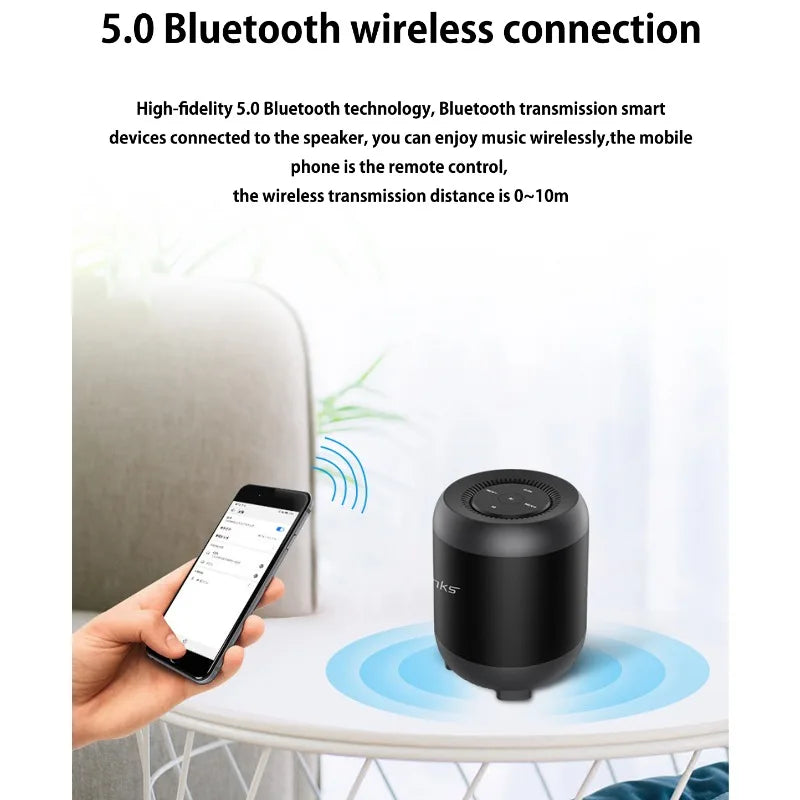 Wireless Bluetooth Speaker AI Intelligent Artificial Voice Control Insert Card Small Audio Mobile Phone Computer Desktop Lootquake LLC