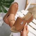 Women Wedge Slippers Summer 2025 New Fashion Slippers Open Toe Breathable Sandals Comfortable Buckle Woman Shoes Slides Women Lootquake LLC