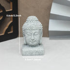 Buddha Stone Statue Little Buddhist Monks Tibetan Buddhism Figurines Zen Garden Ornament Meditation Home Aquarium Decoration Lootquake LLC