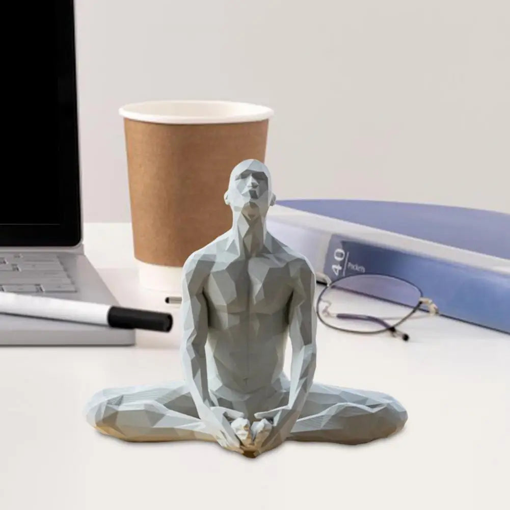 Yoga Man Meditating Abstract Statues Sculptures Yoga Figurine Nordic Living Room Home Decor Decoration Desk Ornaments Decor  ﻿