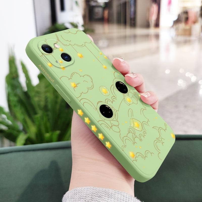 Astronaut Phone Case For Iphone 14 13 12 11 Pro Max Mini X Xr Xs Max Se2020 8 7 Plus 6 6s Plus Cover Heavy Duty Hybrid Protection Cover Stevvex