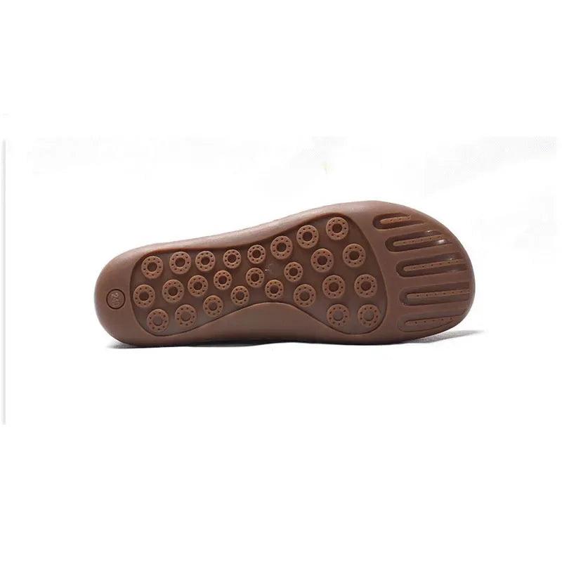 MVVJKE Women Shoes Flat 100% Authentic Leather Plain toe Lace up Ladies Shoes Flats Woman Moccasins Female Footwear Lootquake LLC