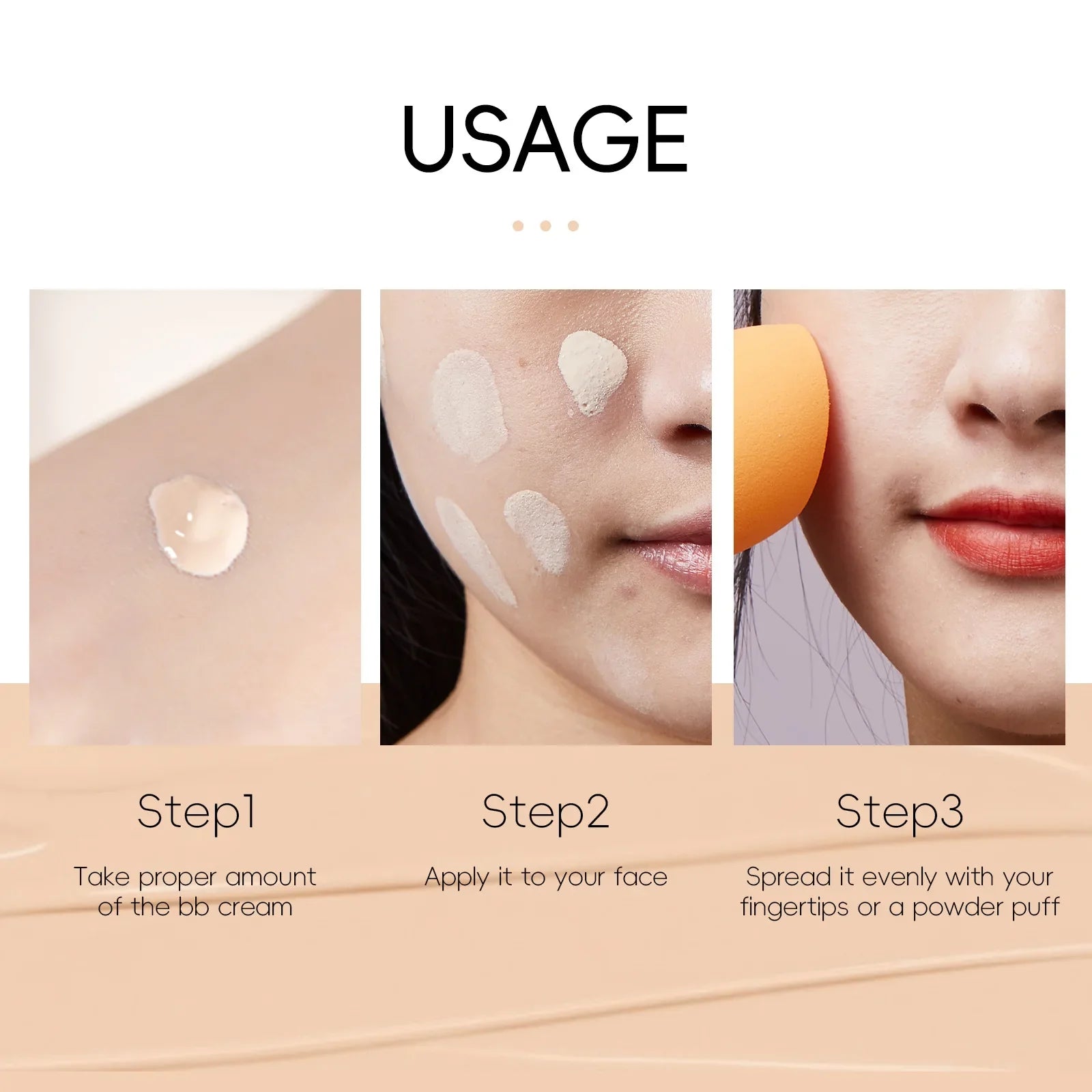 Natural Finish Foundation Cream 30ml Lightweight BB Cover Dark Circles Pores Oil Free Long Lasting Makeup Base Lootquake LLC