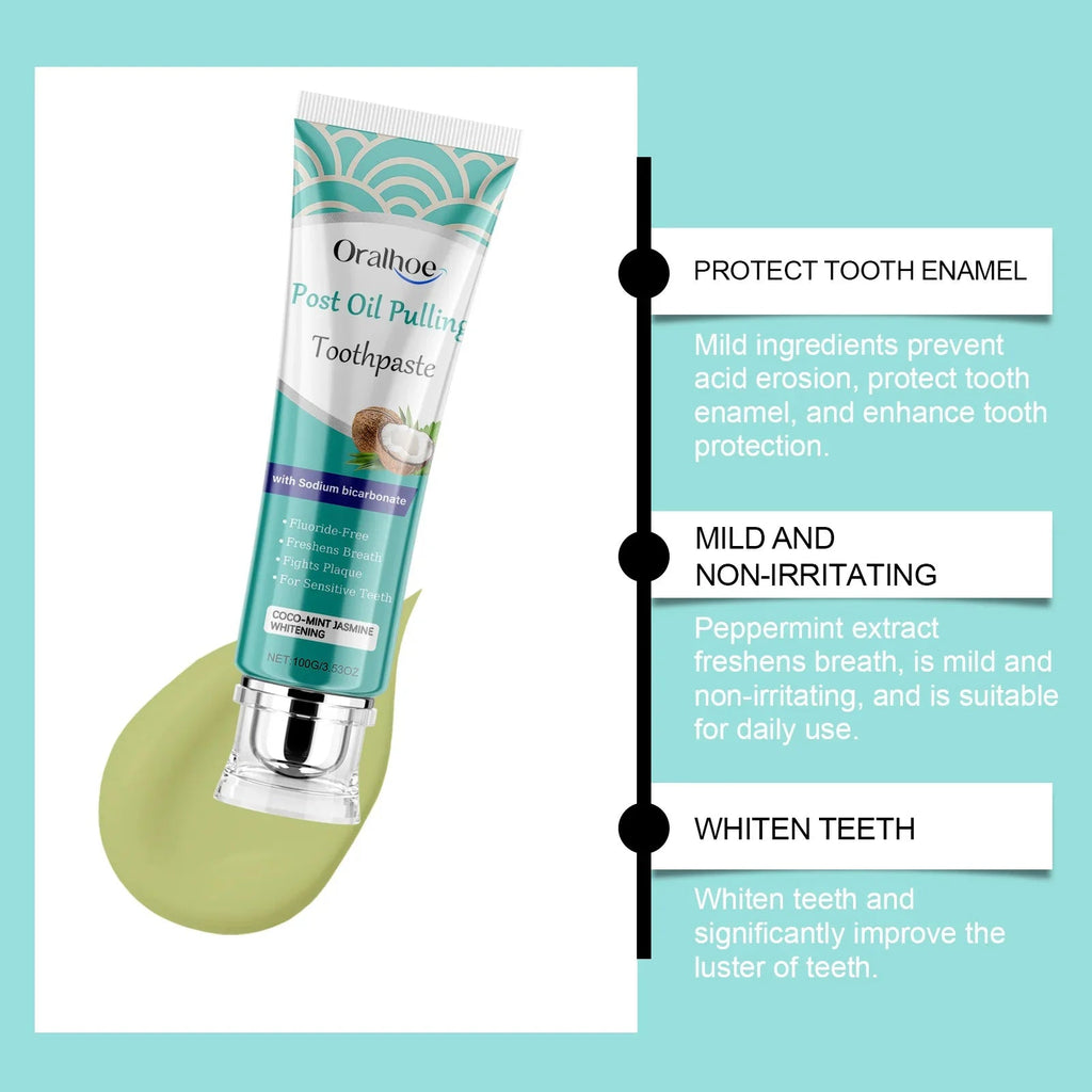 Brightening Whitening Yellow Tooth Toothpaste Foam Cleaning Effective Removal of Tooth Stains, Oral Cleaning Product Lootquake LLC
