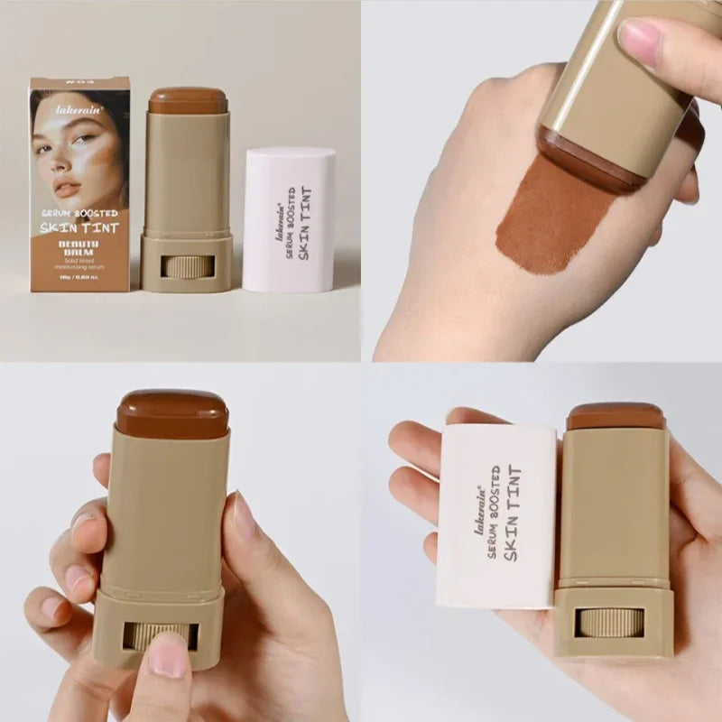 Stick Foundation Boosted Skin Tint Foundation Stick Smooth Plumper Hight Coverage Travel Bronze Foundation Stick Makeup Lootquake LLC