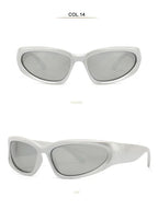 Unique Y2K Designer Luxury Sunglasses Women Rectangle Big Frame Sun Glasses For Men Outdoor UV Protection Classic 2000S Black Sh