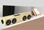 Wooden Bluetooth Speaker Portable Wireless Subwoofer Clock Soundbox Home Computer Echo Wall Soundbar HiFi Stereo TF AUX U Disk Lootquake LLC