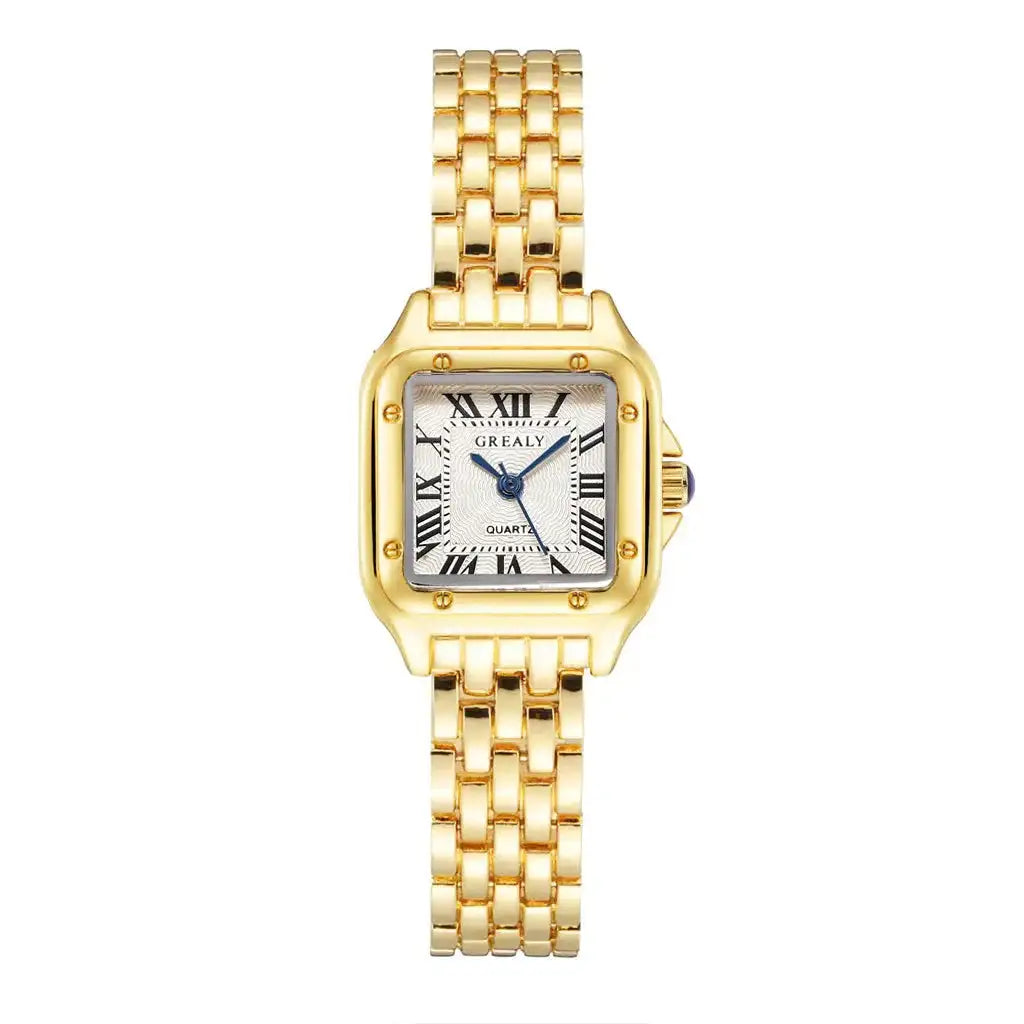 UTHAI Women Watch Light Luxury Brand Stainless Steel Strap Ladies Business Quartz Watches Female Fashion Clock Watch