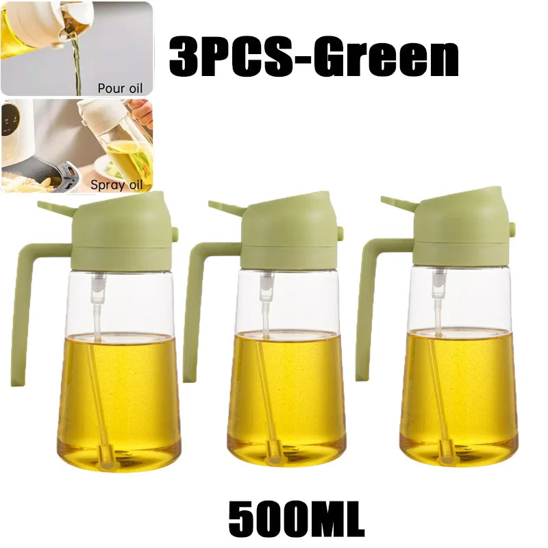 200/300/500ml Oil Spray Bottle BBQ Cooking Olive Oil Sprayer Plastic Baking Oil