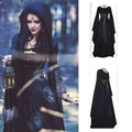 Halloween Retro Medieval Dress Flare Sleeve Lace Up Maxi Dress For Women Round Neck Party Long Dress Cosplay Performance Vestido