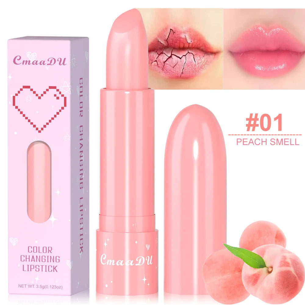 Fruit Color Changing lipstick Fruit Taste Moisturizing Lip Skin Without Drying out Temperature Changing lipstick Lootquake LLC