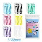 280/1120/1680pcs Seven-Color Star Pimple Patches – Invisible Hydrocolloid Dots for Fun & Gentle Skincare