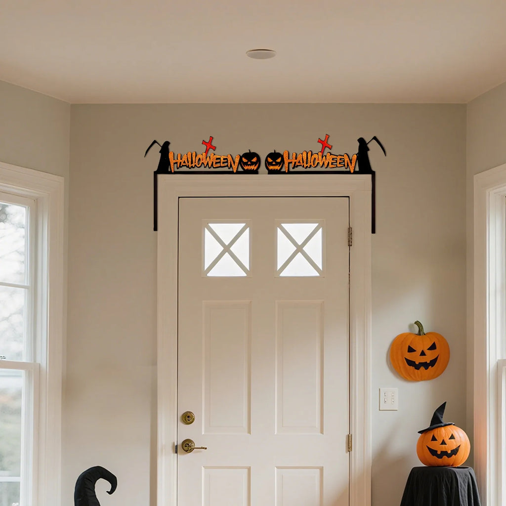 Halloween Door Frame Decoration,bats,pumpkins,spider Webs,door And Window Corner Sign, Halloween Home Decor,corner Stickers
