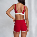 ZenFit DuoTone V-Neck Yoga Set THRIXINE