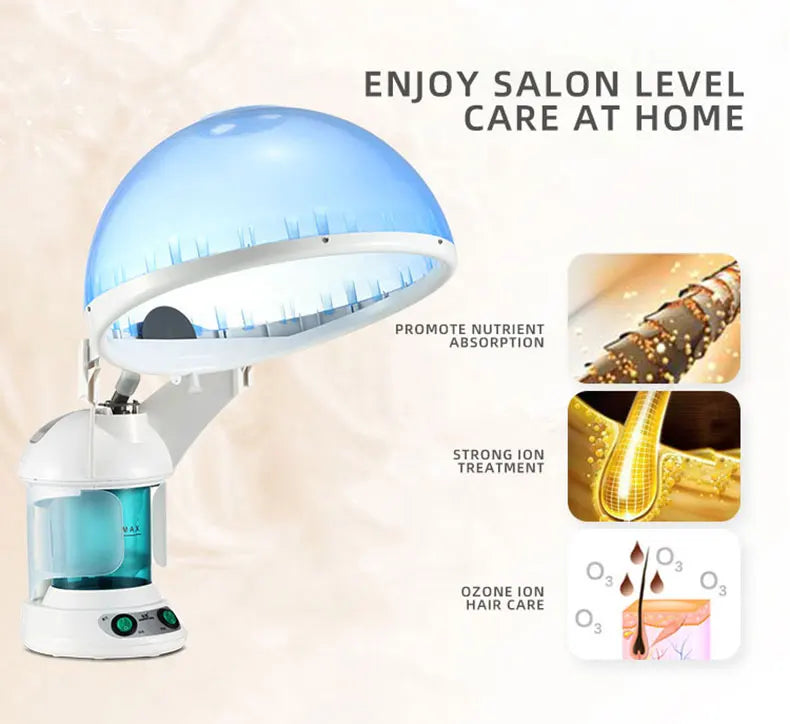 Face Hair Steamer Machine Humidifier Hot Nano Mist Sprayer Facial Ozone Vaporizer Hair Moisturizing Hydration Home Salon Steamer