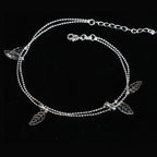 Silver color Stars Anklet Double Layer plated Charms Ankle Bracelet Jewellery Anklets For Women Foot Jewelry Love 2023 new hot Lootquake LLC