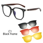 Magnetic Set High Appearance Level Nearsightedness Glasses Polarizing Sunglasses A Variety Of Clip-On Driving Sunglasses