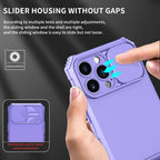 Unique Cover with Camera Protection Heavy Duty Shockproof Protective iPhone 13 Pro Case ShockProof Case For iPhone 13 12 11 Pro Slide Camera Protection Case Dual Layer Armor Case Back Cover Stevvex