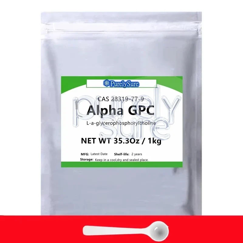 Customized 50g-1000g 99% Alpha GPC Powder,L-a-glycerophosphorylcholine Aluminum Foil Bag For Global Distributors