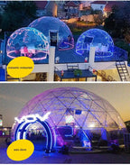 3.6M TPU Transparent Clear Bubble Dome Tent / Outdoor Event Party Camping Cafe Dining Plastic PVC Garden Igloo Dome Tent Luxury