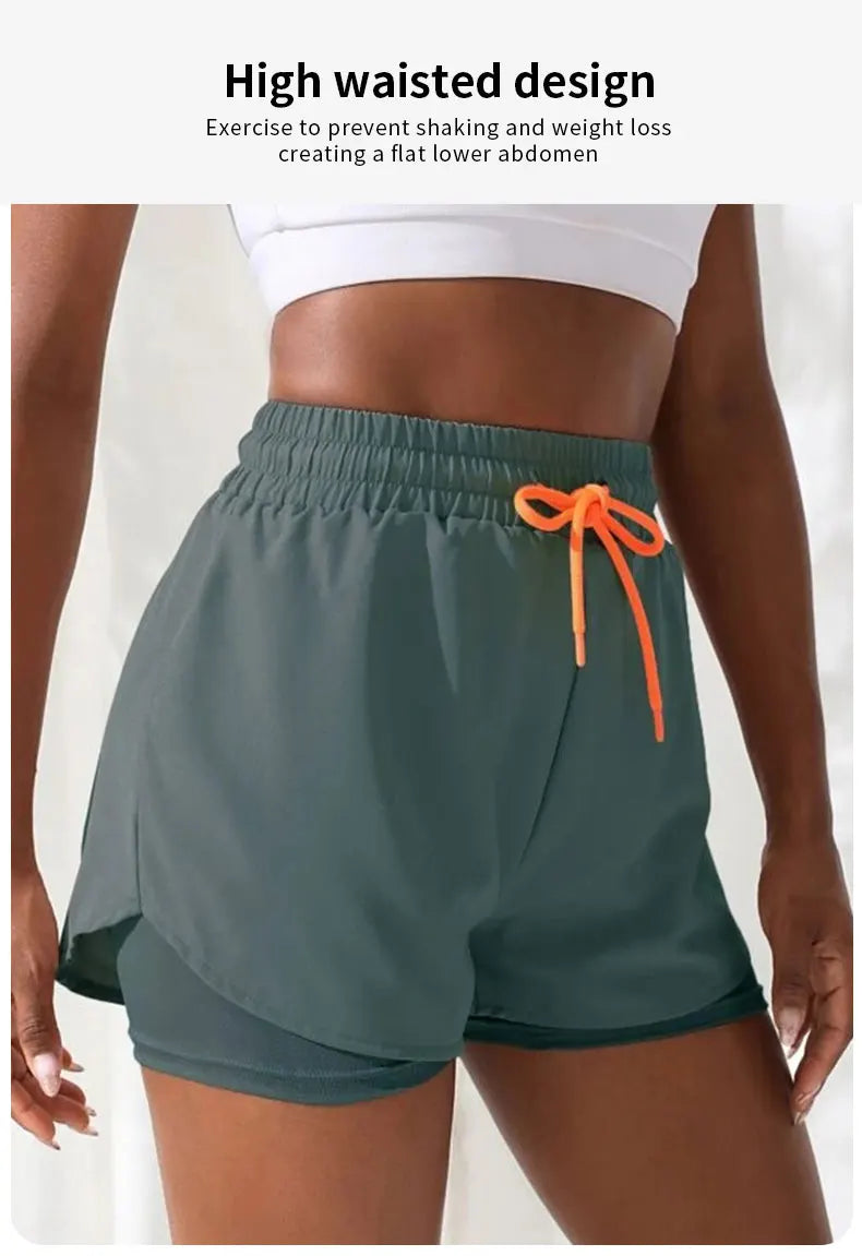 FlexFit High Rise Yoga Shorts THRIXINE