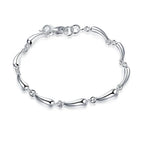 Fashion charm 925 Sterling Silver Bracelet for man woman Twisted rope chain fine jewelry Wedding party Christmas gift Lootquake LLC
