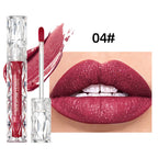 QIBEST Waterproof Diamond Shimmer Glitter Lipgloss Matte Liquid Lipstick Shiny Pearl Lip Glaze Long Lasting LipTint Women Makeup Lootquake LLC