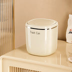 Mini Press Trash Can Desktop Garbage Basket Home Table Plastic Waste Bins Office Supplies Dustbins Sundries Box