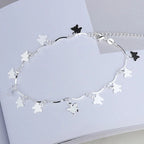 Silver color Stars Anklet Double Layer plated Charms Ankle Bracelet Jewellery Anklets For Women Foot Jewelry Love 2023 new hot Lootquake LLC