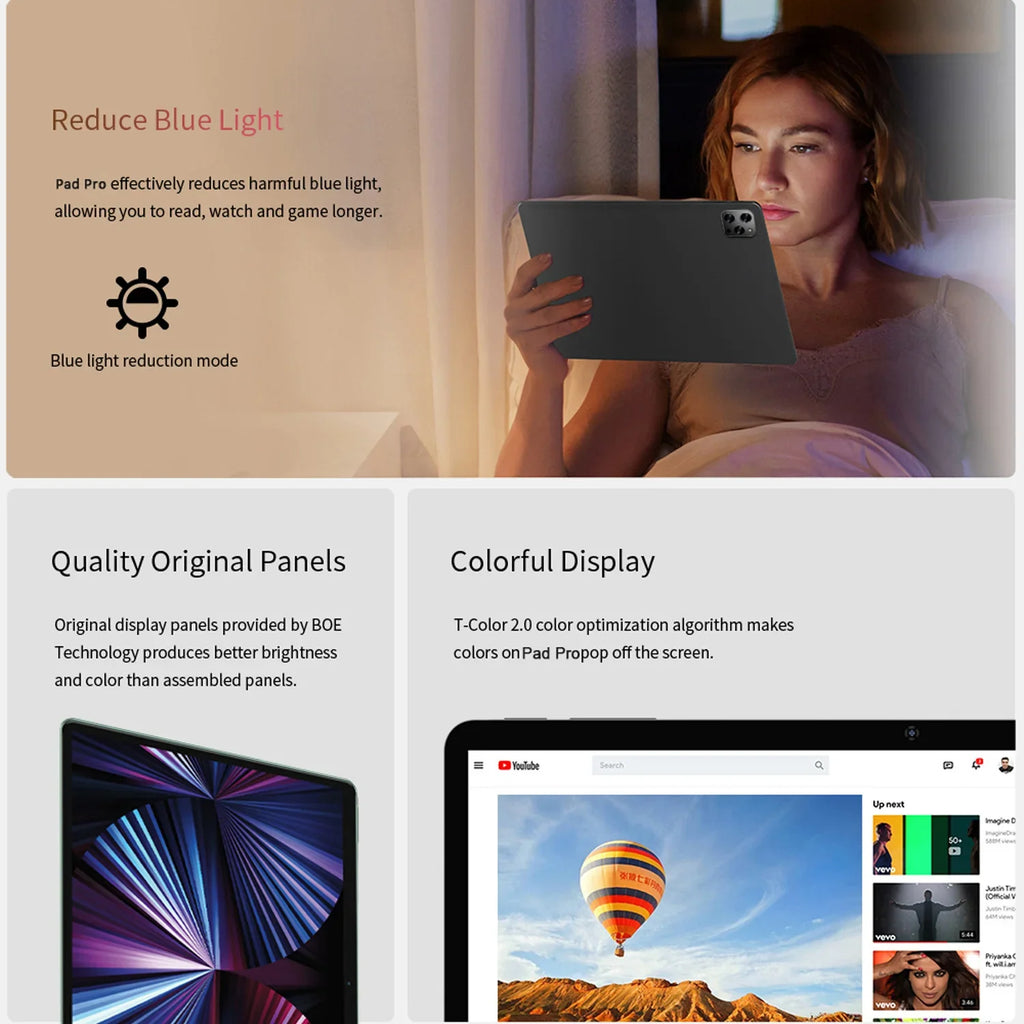 New 5G Pad 10.1 Inch Android Tablets Octa Core 8GB RAM 512GB ROM 4G LTE 5G WiFi Tablet Pc Double SIM Card HD Display 8000mAh Lootquake LLC
