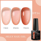 7ml Milky Jelly White Gel Nail Polish Natural Luster Long Lasting Nail Art All for Home DIY Manicure Soak Off UV LED Gel Vernis Lootquake LLC