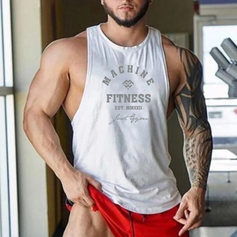 FlexFit Muscle Tank: Men's Cotton Workout Vest THRIXINE