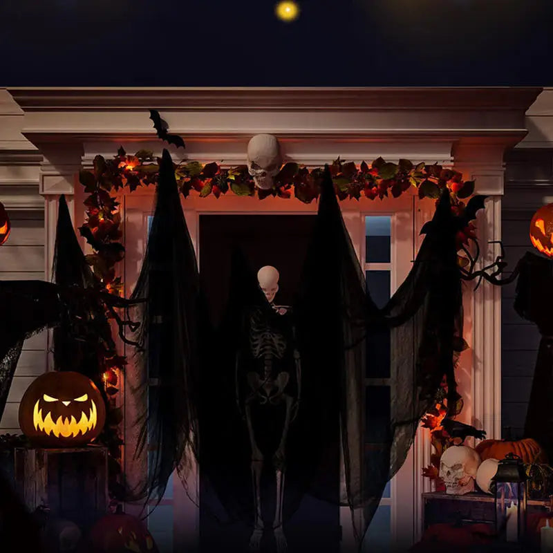 Horror Halloween Party Decoration Haunted Houses Doorway Outdoors Decorations White Creepy Cloth Scary Gauze Gothic Props Lootquake LLC