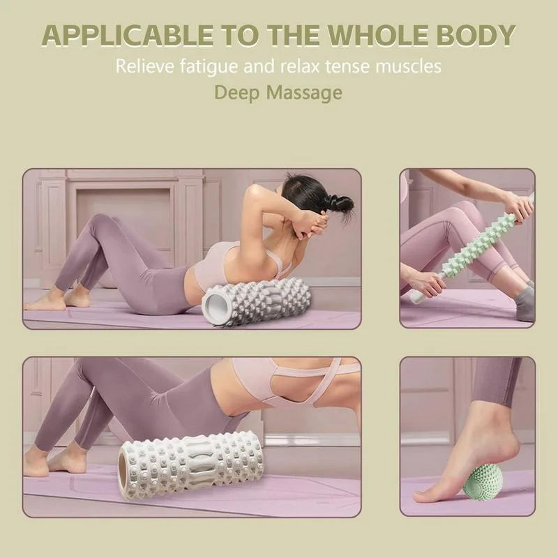 MuscleFlex Foam Roller: Stretch, Recover, Carry THRIXINE